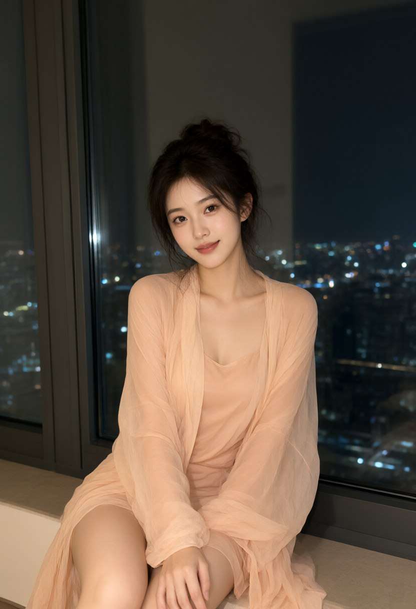 海边渔村彩色房屋